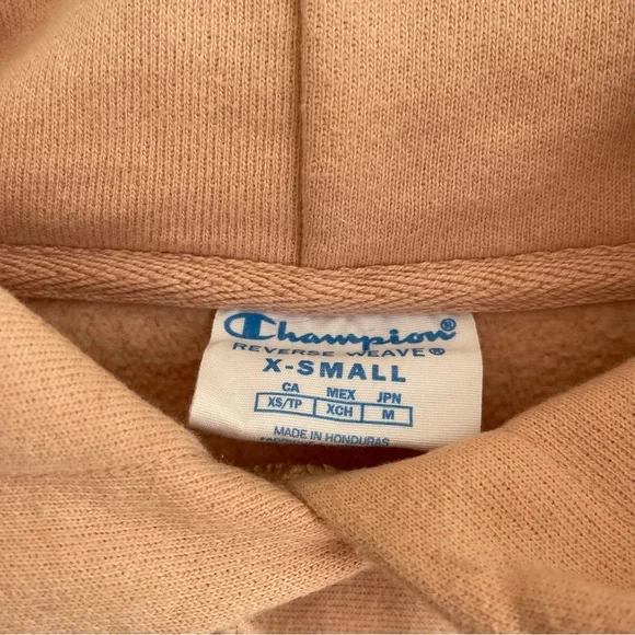 Champion Pink Fleece sweatshirt Hoodie Women’s Size XS - Picture 6 of 10